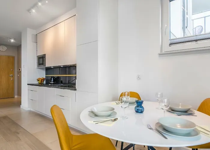 公寓 Hvile 104 Tre Mare - Prywatne Miejsce Parkingowe 格但斯克